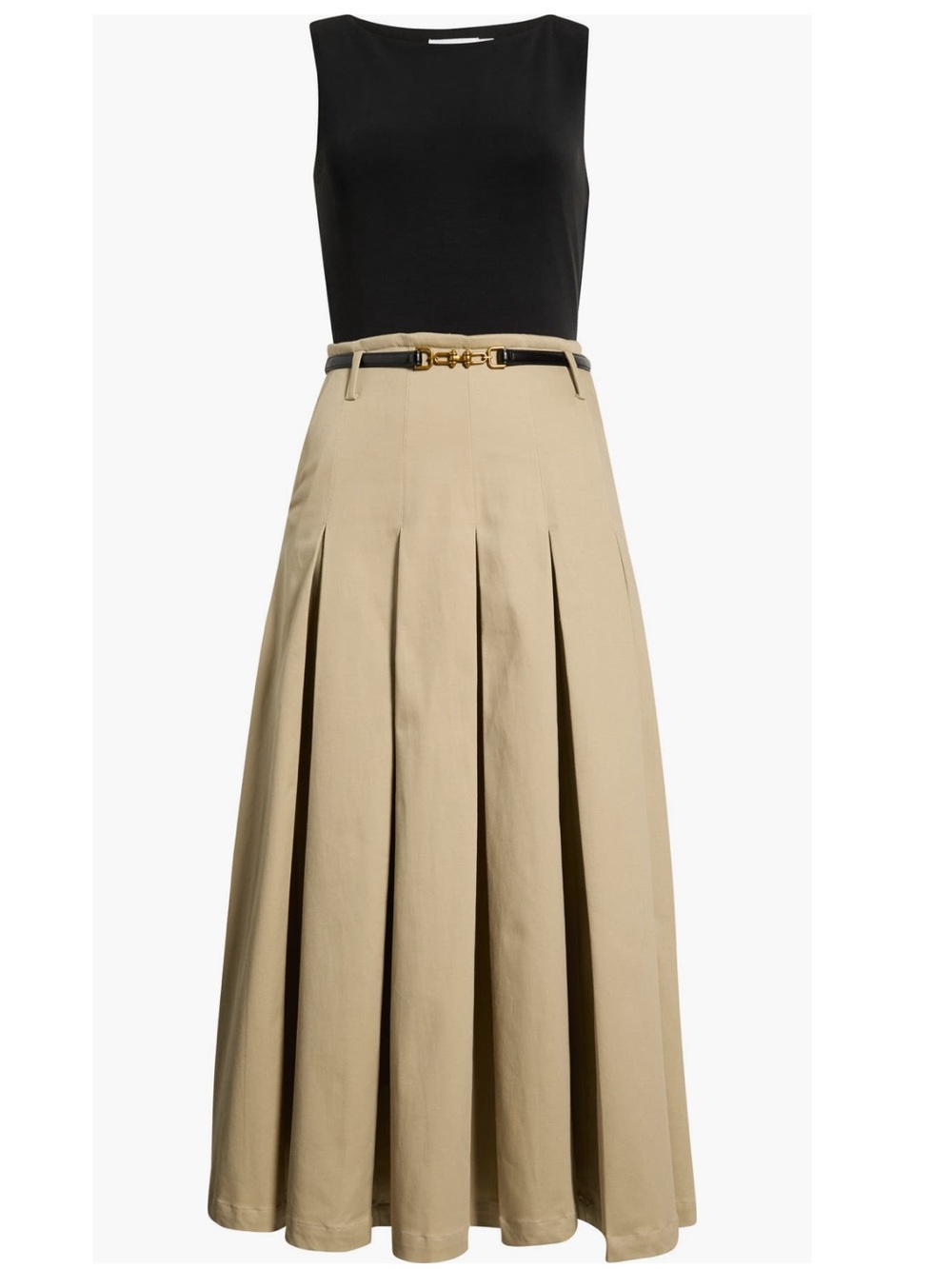 Avec Les Filles Mixed Media Pleated Dress New! - Picture 9 of 16